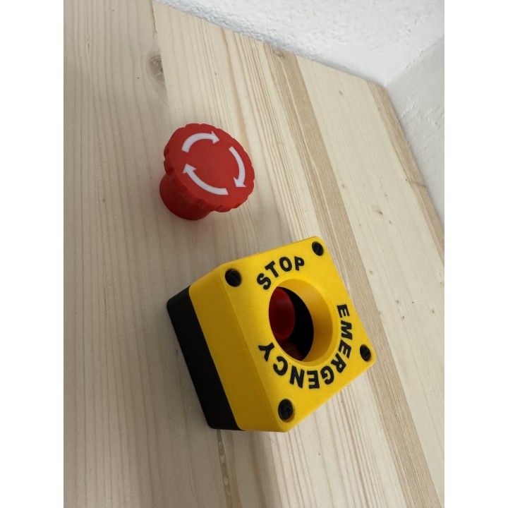 Emergency Stop Button – Pulsante di Emergenza Decorativo 3D