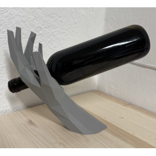 Porta bottiglia di design – Mano scultorea