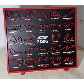 Quadro circuiti F1 - Formula 1 - 2026